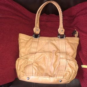 B. Makowsky Tan Leather Bag